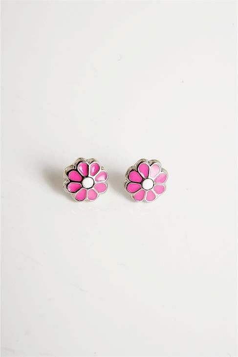 Papatya Tasarımlı İnci Kolye Küpe Takım