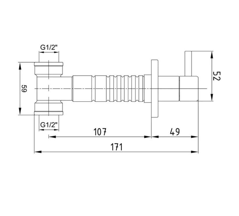 Eca Ankastre Ara Kesme Valfi 102151017