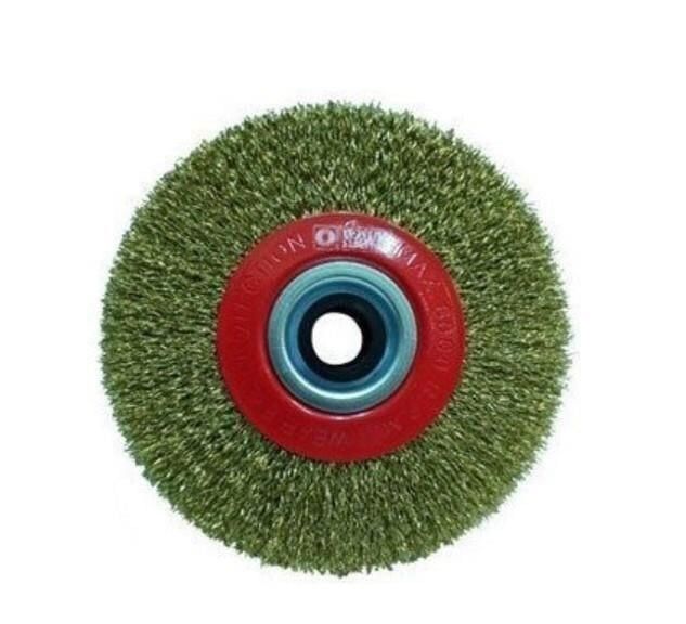 Hawk 10103 Daire Fırça Sarı Telli 125X25 Mm