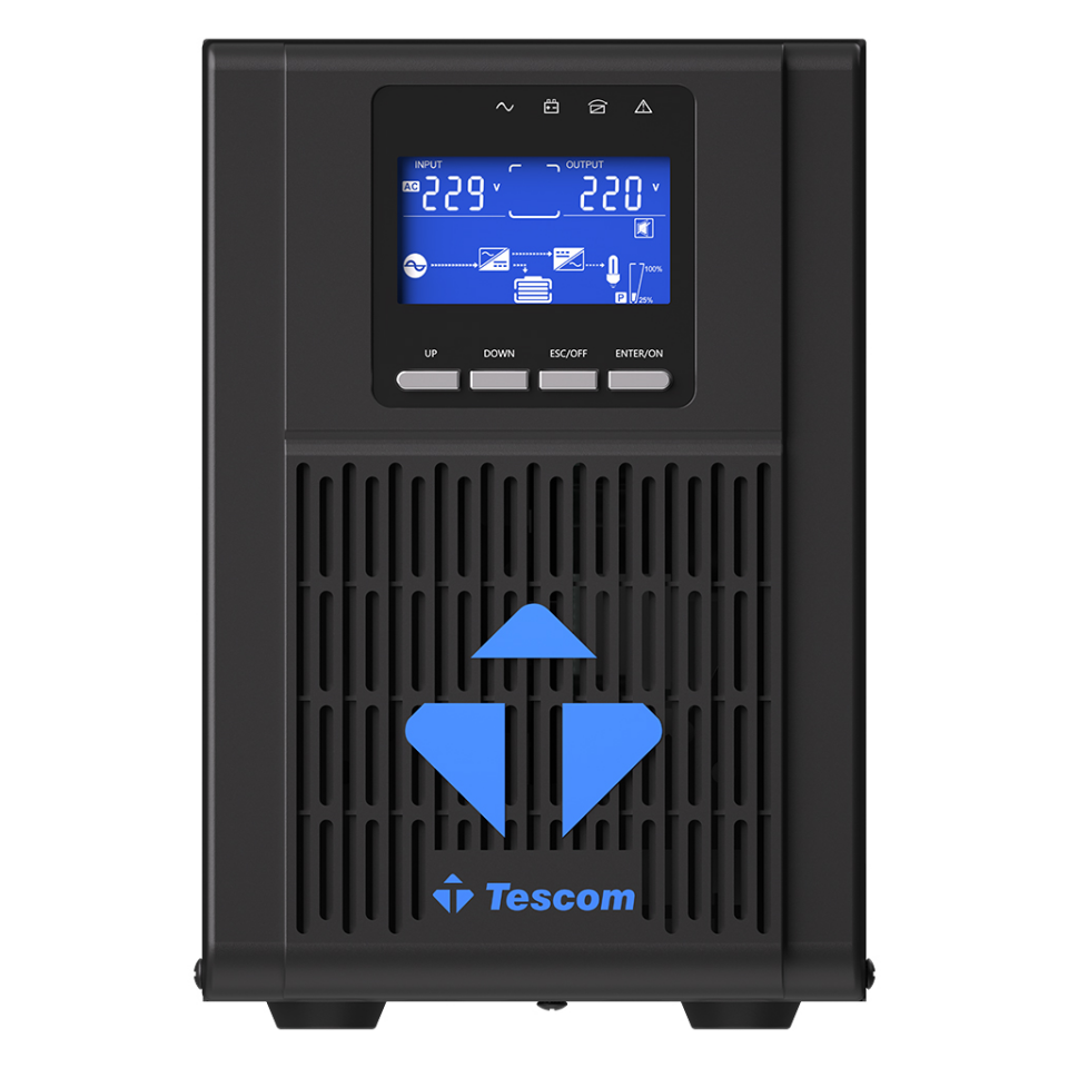 TESCOM NeoLine 1000, 1 KVA Online 1F/1F UPS,  (900040313) (2x7A Akü)