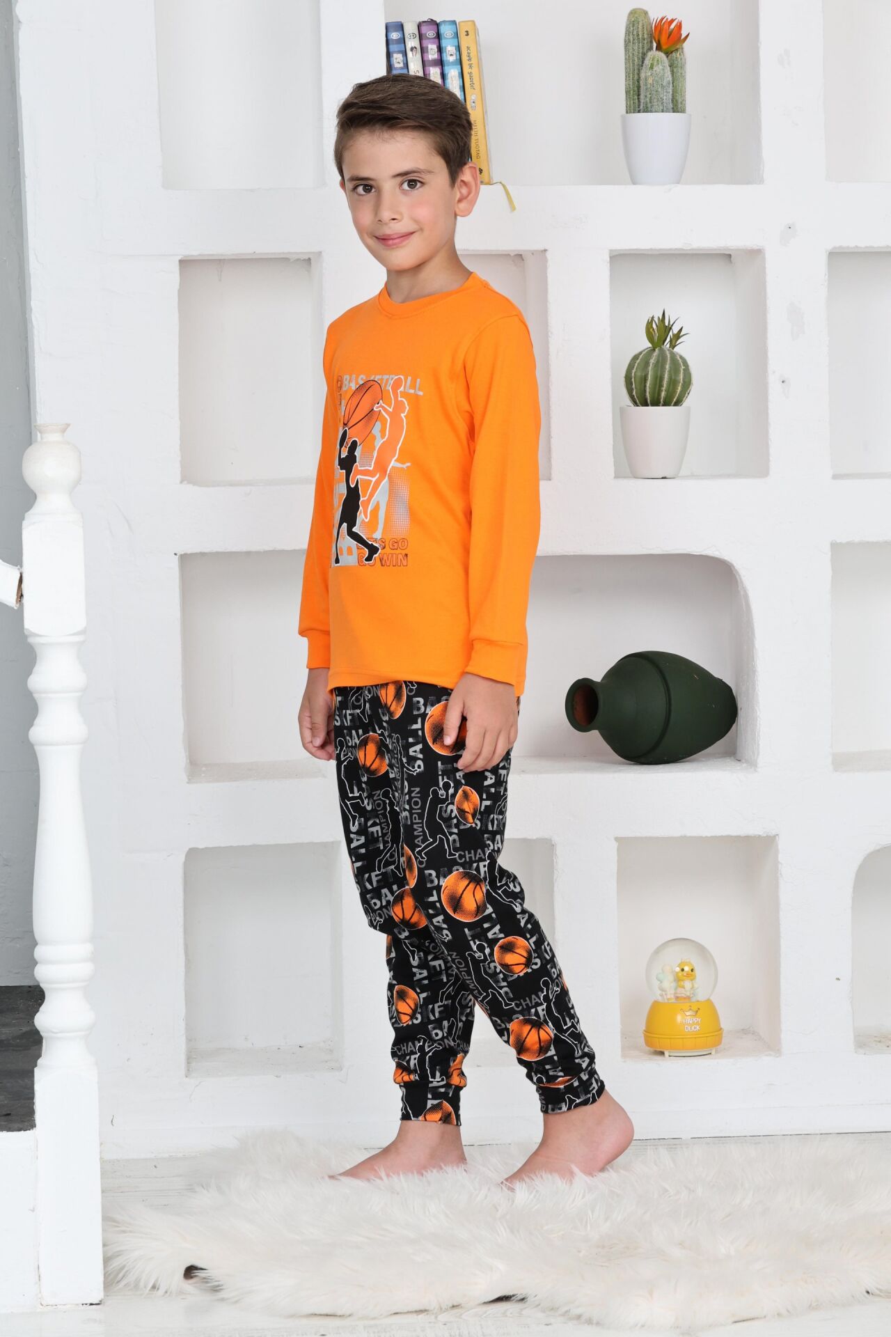 Kapitex 5153 Erkek Çocuk Uzun Kol Pijama Takımı