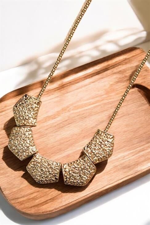 Özel Tasarımlı Kalın Yılan Zincirli Gerdanlık Kolye