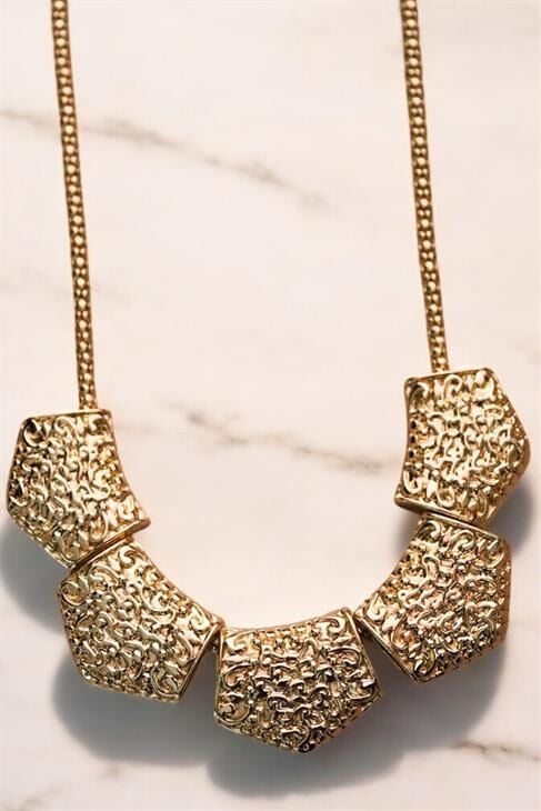 Özel Tasarımlı Kalın Yılan Zincirli Gerdanlık Kolye