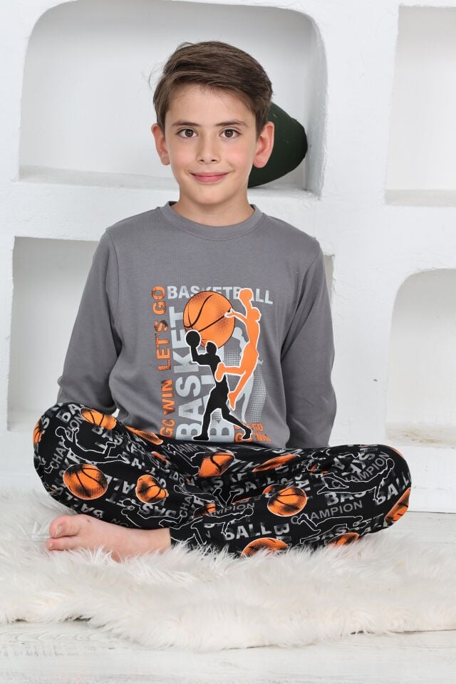 Kapitex 5153 Erkek Çocuk Uzun Kol Pijama Takımı