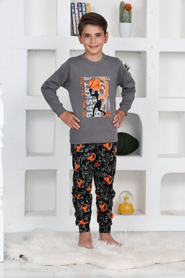 Kapitex 5153 Erkek Çocuk Uzun Kol Pijama Takımı