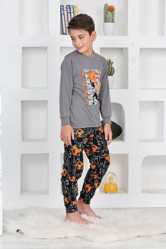 Kapitex 5153 Erkek Çocuk Uzun Kol Pijama Takımı