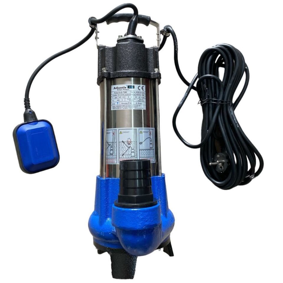 Atlantis Fos100,75M Açık Fanlı Foseptik Pompası 1 Hp