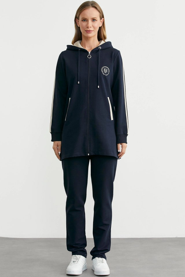 Sementa 76498 Kapüşonlu Tam Fermuarlı Eşofman Takım