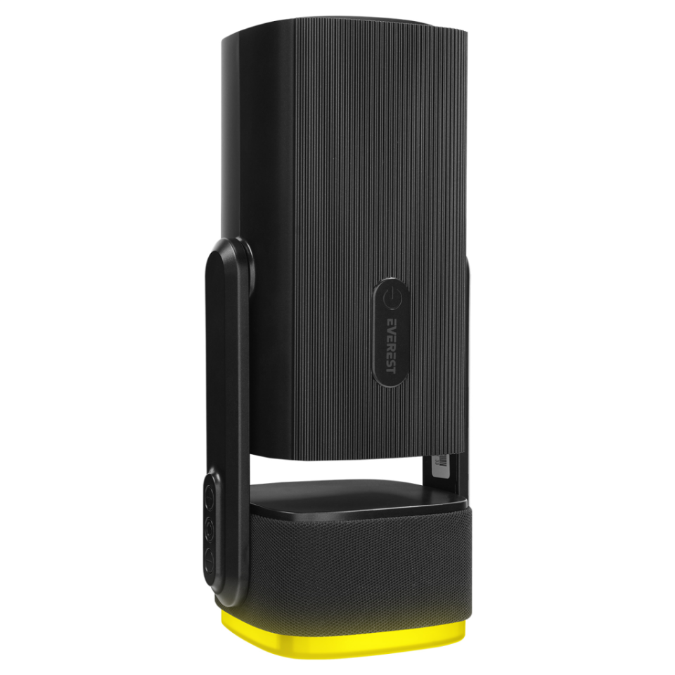 EVEREST PJ08, Siyah, 150 LED Lümen, 1280x720, 1xHDMI, 1xUSB, WiFi, Bluetooth, 30.000 Saat Led Ömrü, 6W Speaker, 5200mAh Batarya, Taşınabilir, Android 11, 4K Destekli Projeksiyon Cihazı