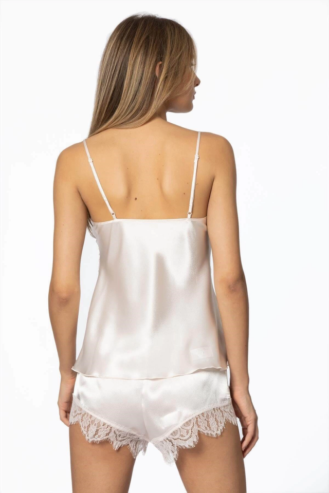 Pierre Cardin 2490 Bayan Sabahlıklı Saten Şort Takım