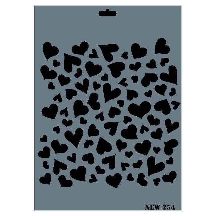 Rich New Seri N254 Stencil 35X25 Cm