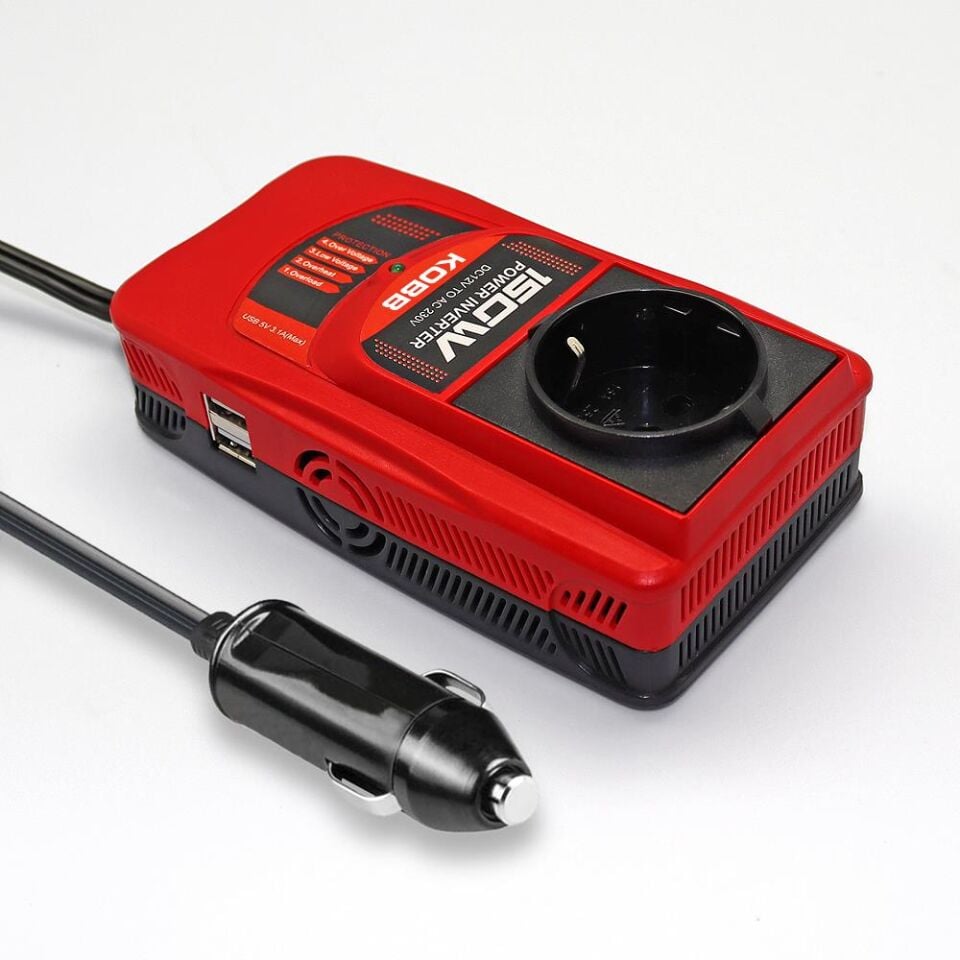 Kobb Kbn150 12V/220V 150Watt Modifiye Sinüs Dönüştürücü İnvertör