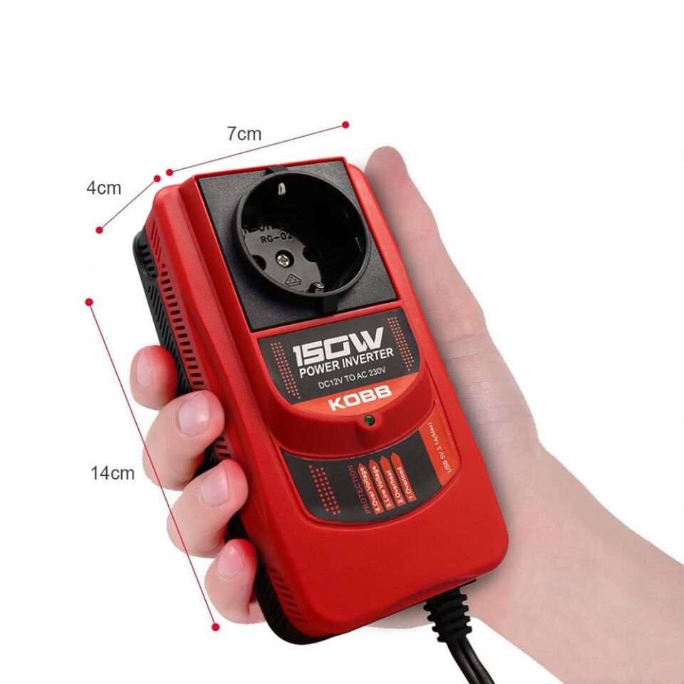 Kobb Kbn150 12V/220V 150Watt Modifiye Sinüs Dönüştürücü İnvertör