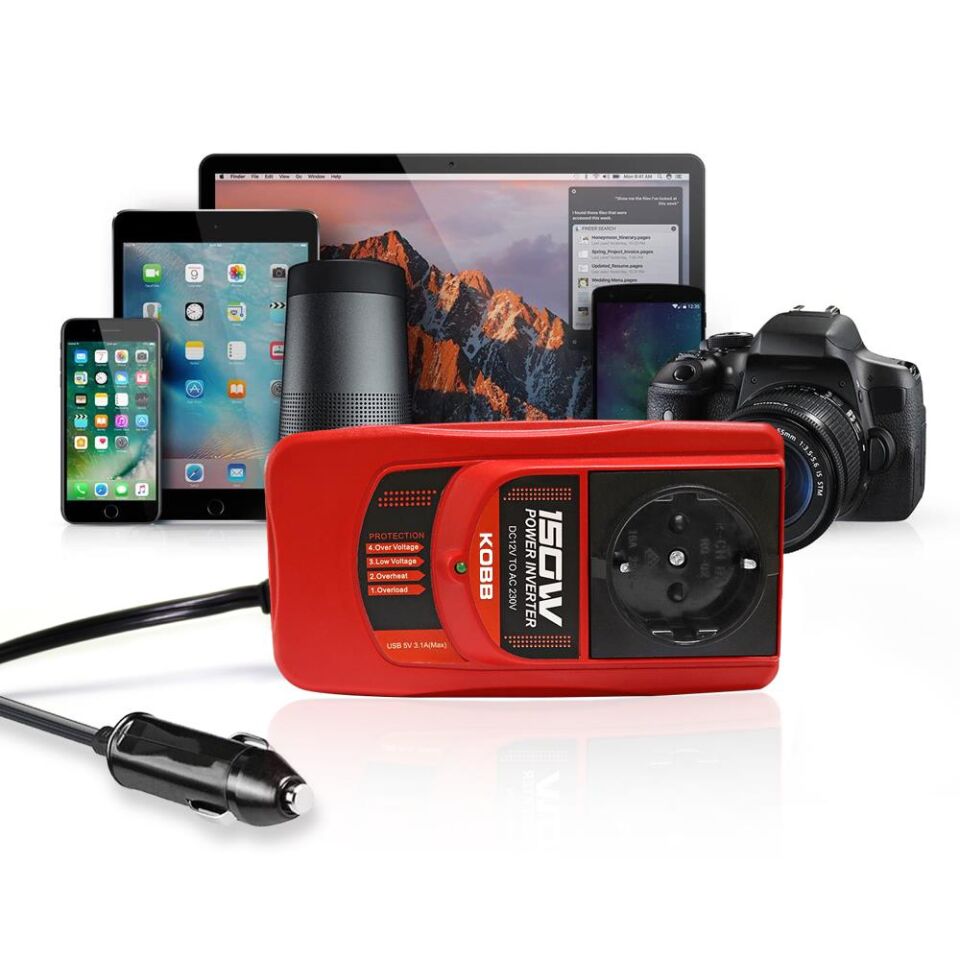 Kobb Kbn150 12V/220V 150Watt Modifiye Sinüs Dönüştürücü İnvertör