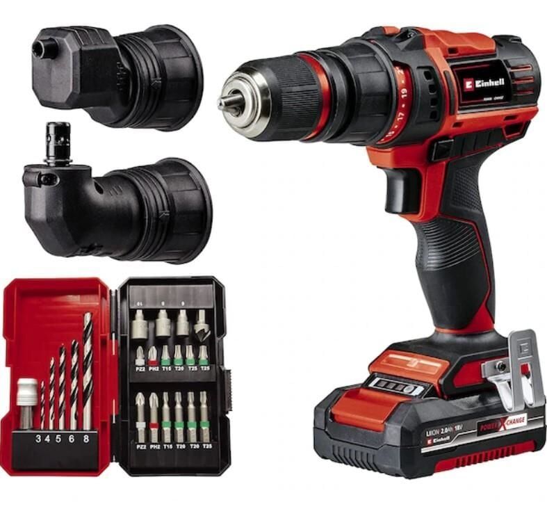 Einhell TeCd 18/45 3X Li̇I +22 (1X2,0 Ah) Akülü Vidalama Set
