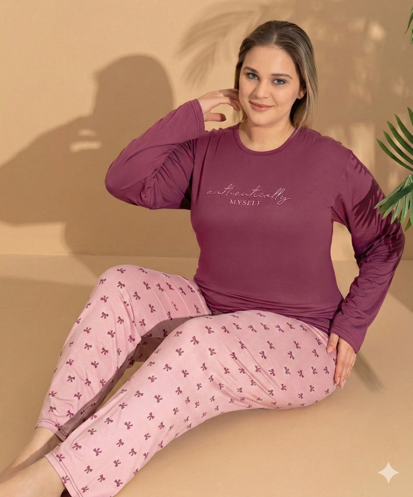 Boyraz ML-01145 Kadın Battal Pijama Takımı