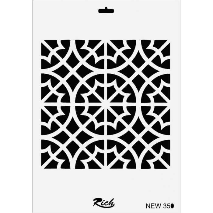 Rich New Seri N350 Stencil 35X25 Cm