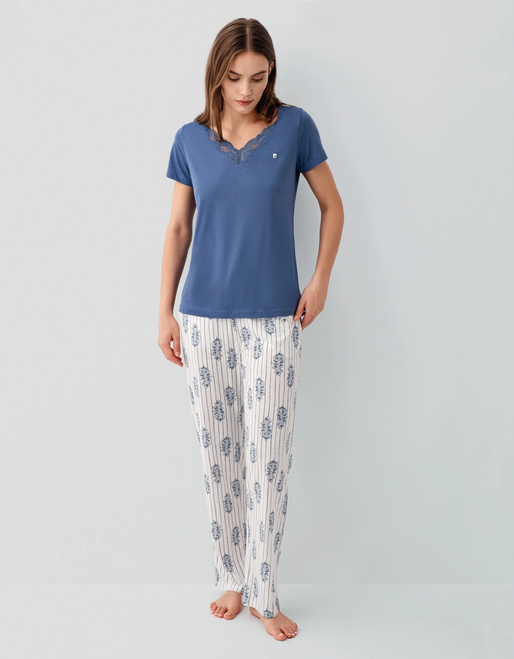 Pierre Cardin 9214-S Kadın Kısa Kol Pijama Takımı