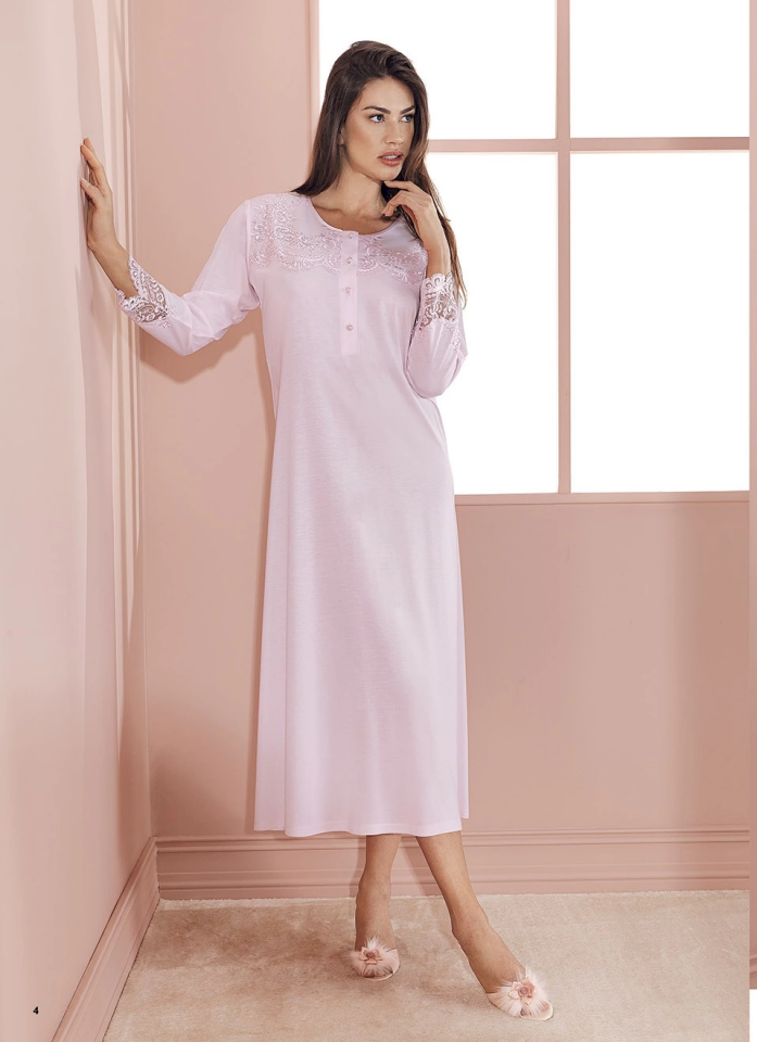 Espuar 737 Penye Uzun Gecelik Sabahlık Takım