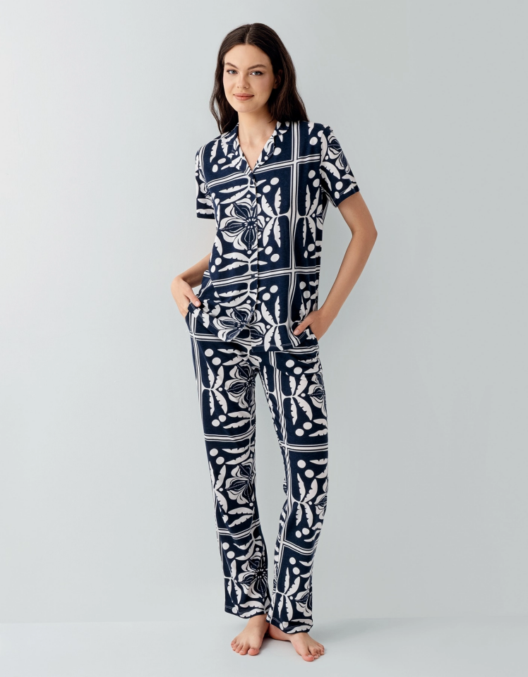 Arnetta 3567-S Kadın Gömlek Pijama Takım