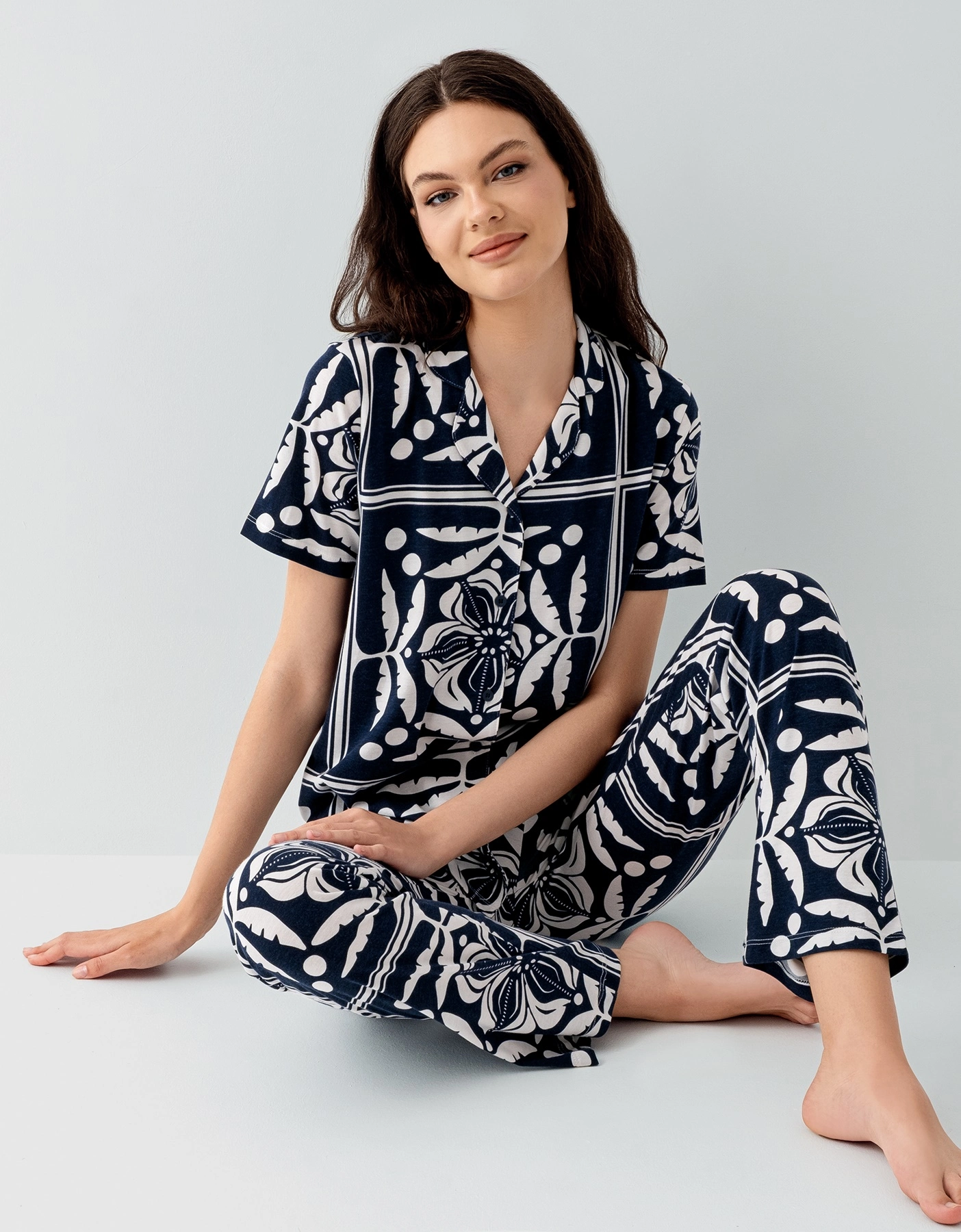 Arnetta 3567-S Kadın Gömlek Pijama Takım