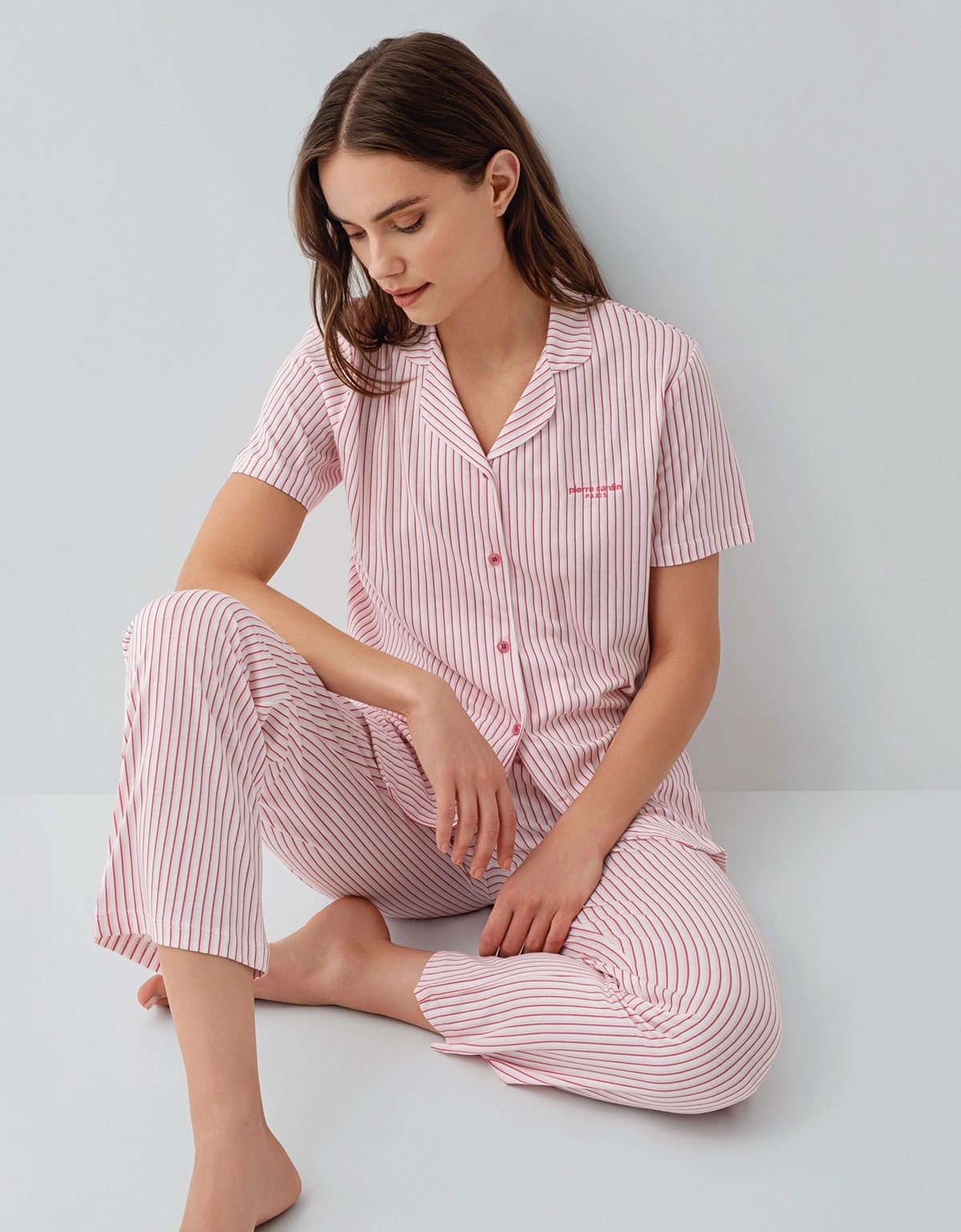 Pierre Cardin 9204-S Kadın Gömlek Pijama Takım