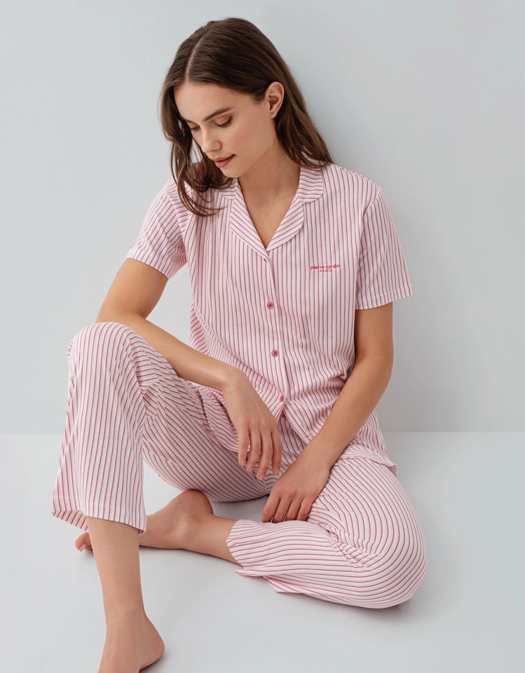 Pierre Cardin 9204-S Kadın Gömlek Pijama Takım
