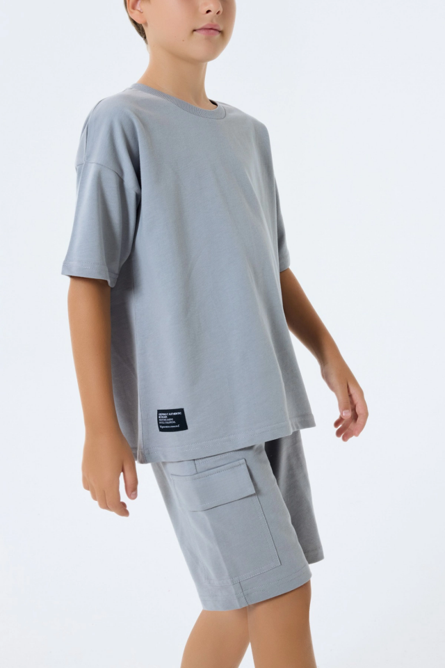 RolyPoly 3765-G Erkek Garson Kargo Bermuda Takım