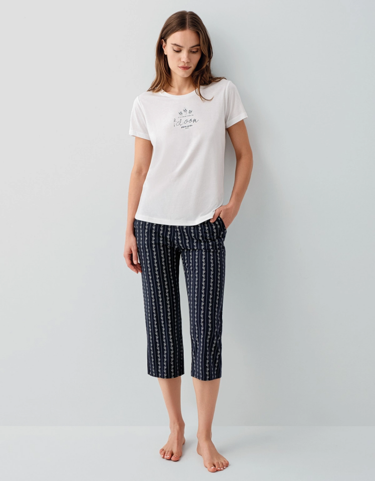 Pierre Cardin 9207-X Kadın Battal Kapri İkili Takım