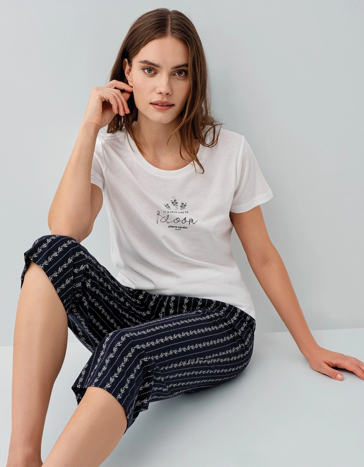 Pierre Cardin 9207-X Kadın Battal Kapri İkili Takım