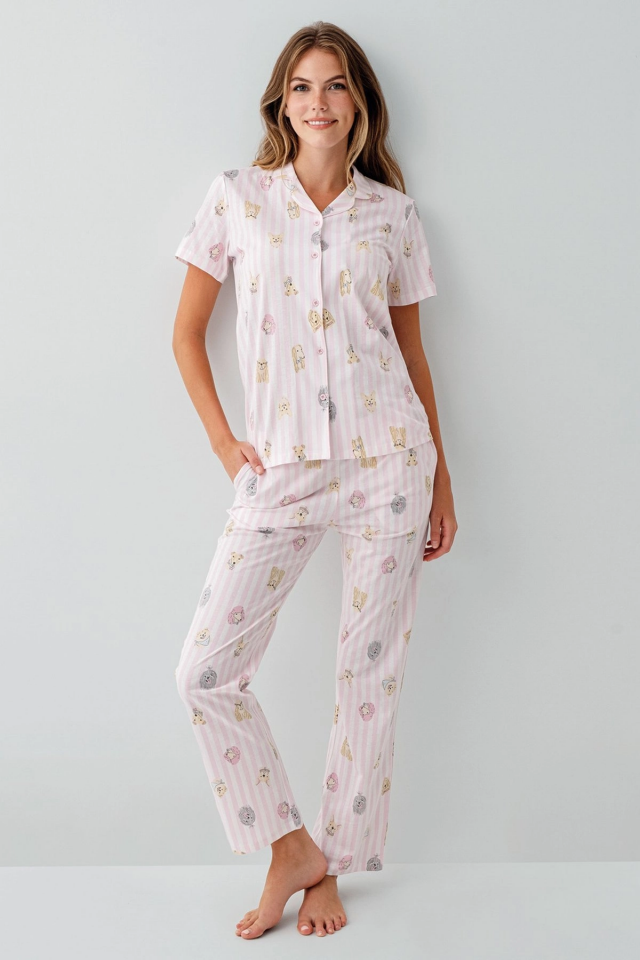 RolyPoly 3809-S Kadın Gömlek Pijama Takım