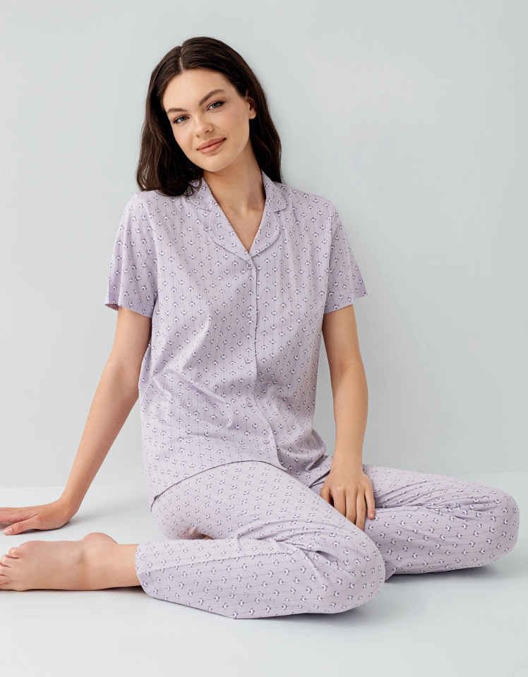 Arnetta 3552-S Kadın Gömlek Pijama Takım