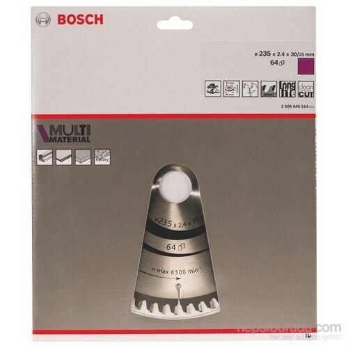 Bosch  Multimaterial 235X2,4X30/25 Mm 64 Diş Testere