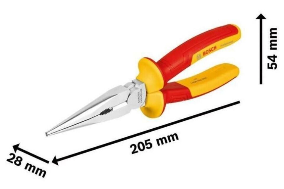 Bosch Profesyonel İzoleli Düz Kargaburun 200 Mm