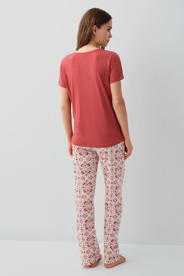 Pierre Cardin 9195-X Kadın Kısa Kol Pijama Takımı