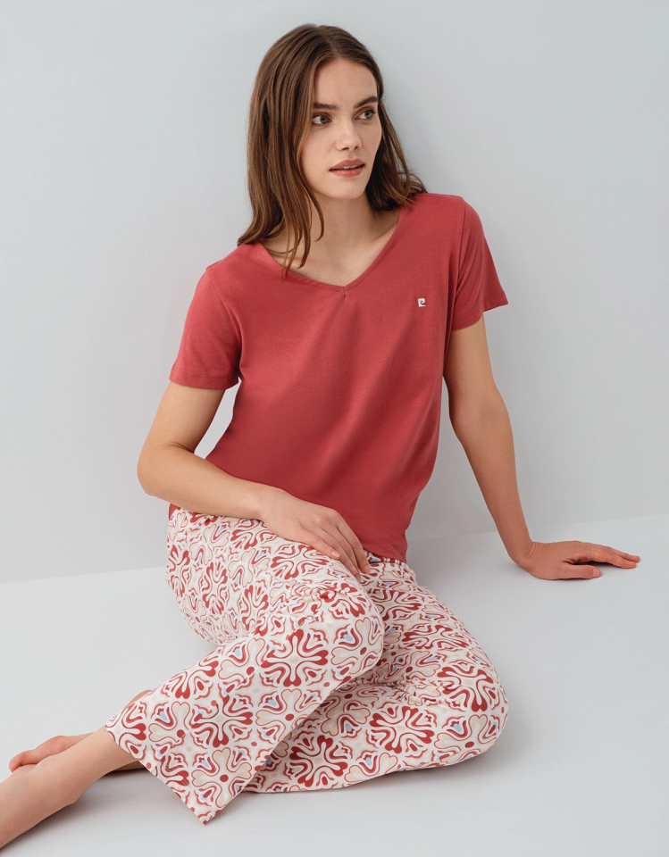 Pierre Cardin 9195-X Kadın Kısa Kol Pijama Takımı