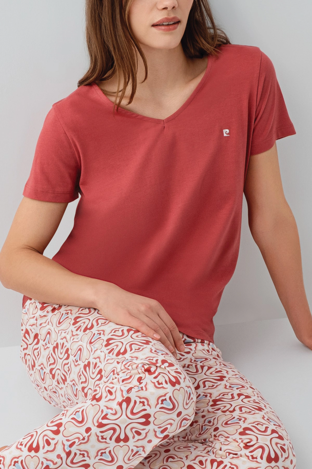 Pierre Cardin 9195-X Kadın Kısa Kol Pijama Takımı