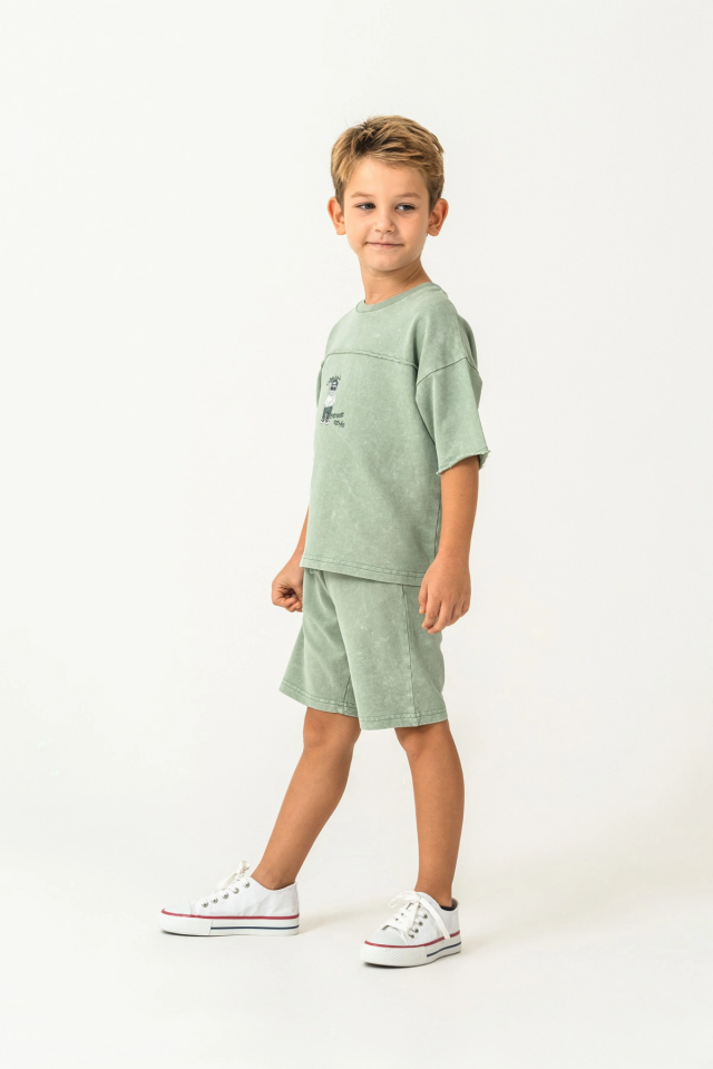 RolyPoly 3734-G Erkek Garson Bermuda Takım