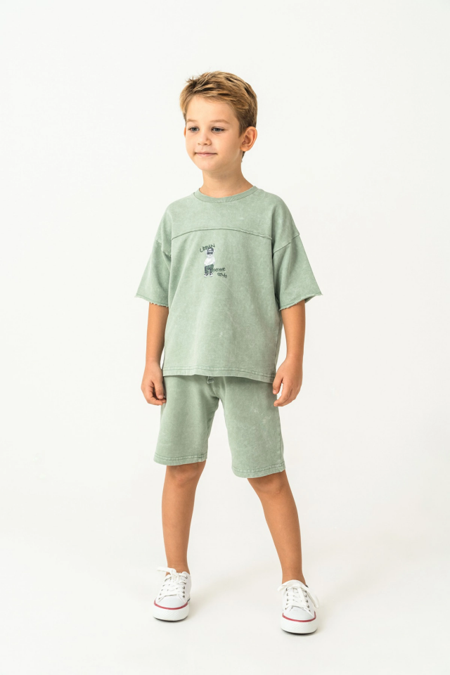 RolyPoly 3734-G Erkek Garson Bermuda Takım