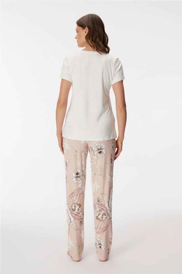 Anıl 11396  Kadın T-Shirt Ve Pantalon Takım