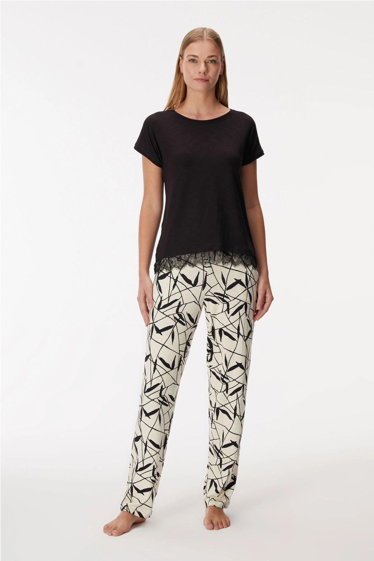 Anıl 11361 Kadın T-Shirt Ve Pantalon Takım