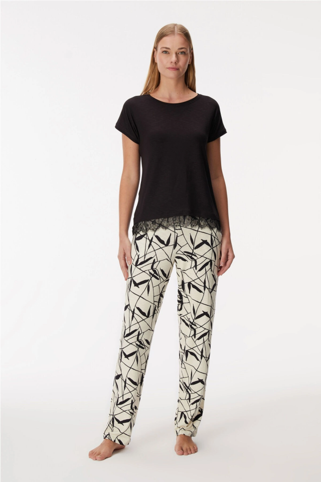 Anıl 11361 Kadın T-Shirt Ve Pantalon Takım