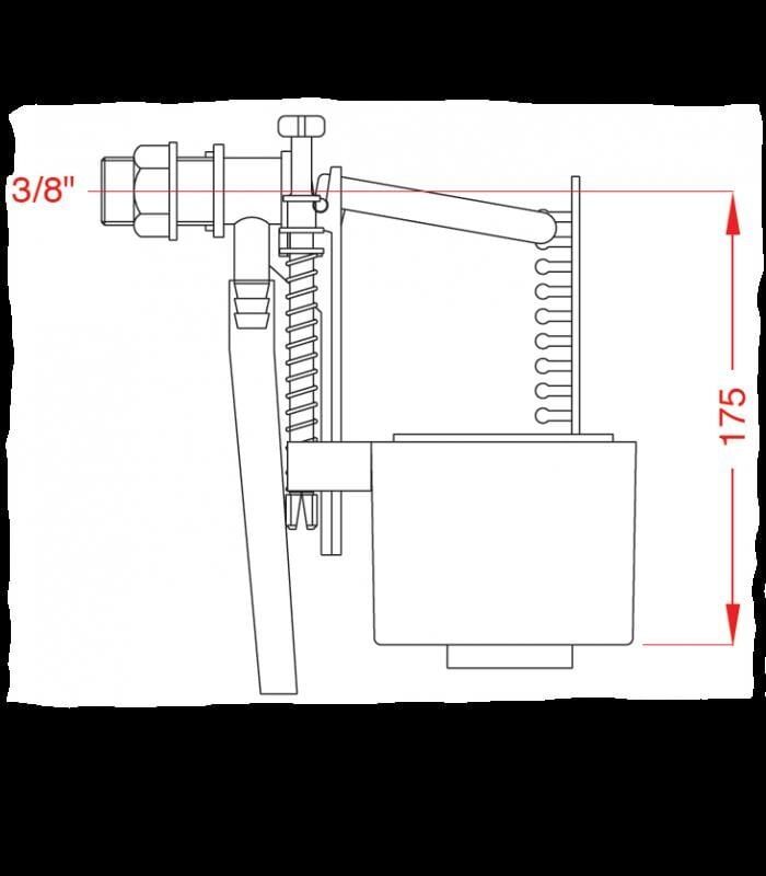 Japar 1/2 Şok Kapatmalı Flatör