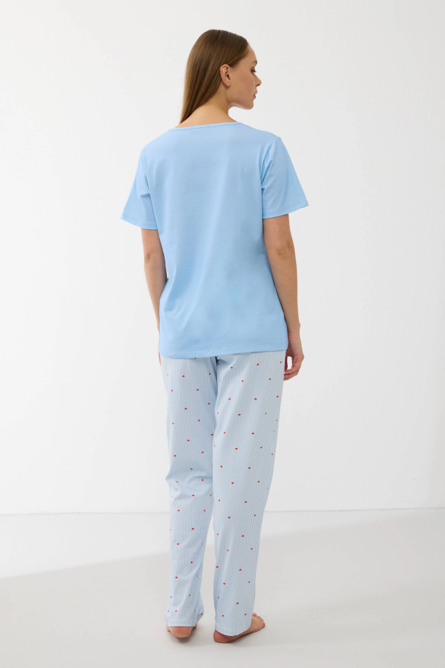 Anıl 11733  Kadın T-Shirt Ve Pantalon Takım