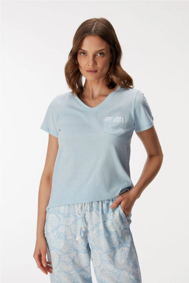 Anıl 11351 Kadın T-Shirt Ve Pantalon Takım