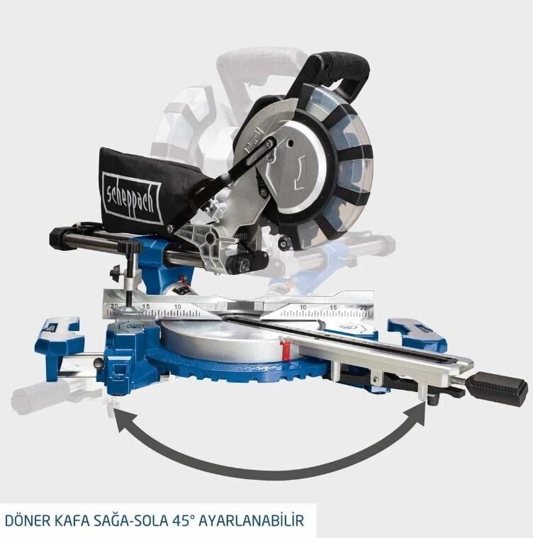 Scheppach Hm254Spx 254 Mm Gönye Kesme Makinesi