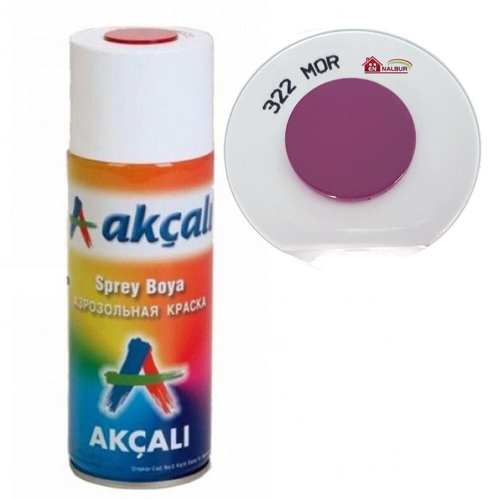 Akçalı Sprey Boya 400 Ml 322 Mor