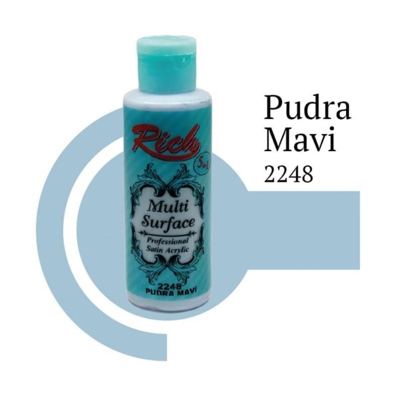 Rich Multi Surface 2248 Pudra Mavi Akrilik Boya 120 Cc