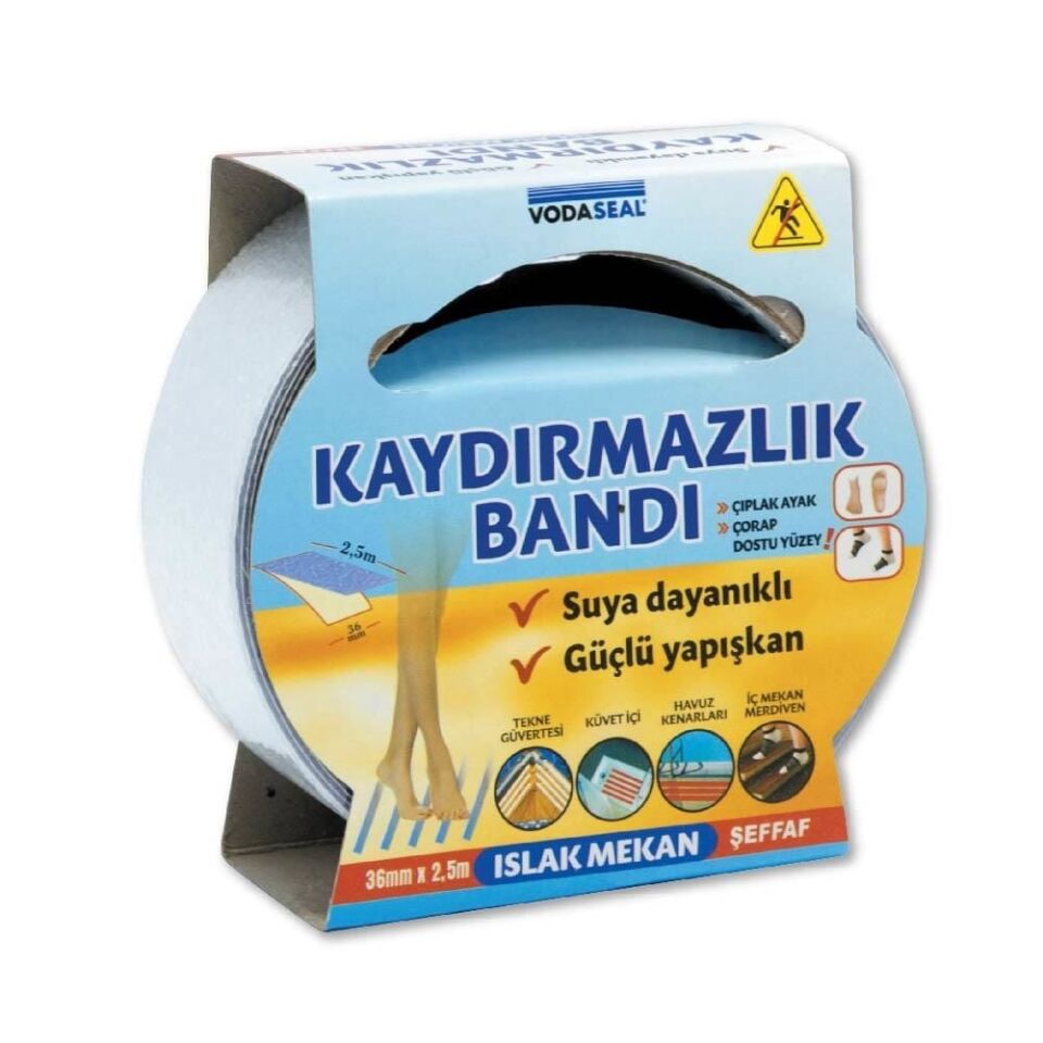 Vodaseal Islak Mekan Kaydırmazlık Bandı 36 Mm 2,5 Metre