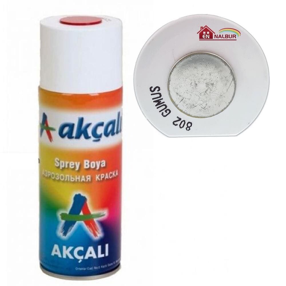 Akçalı Sprey Boya 400 Ml 802 Gümüş